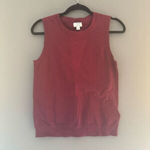 $118 J. Crew sweater shell burgundy size XS m2
